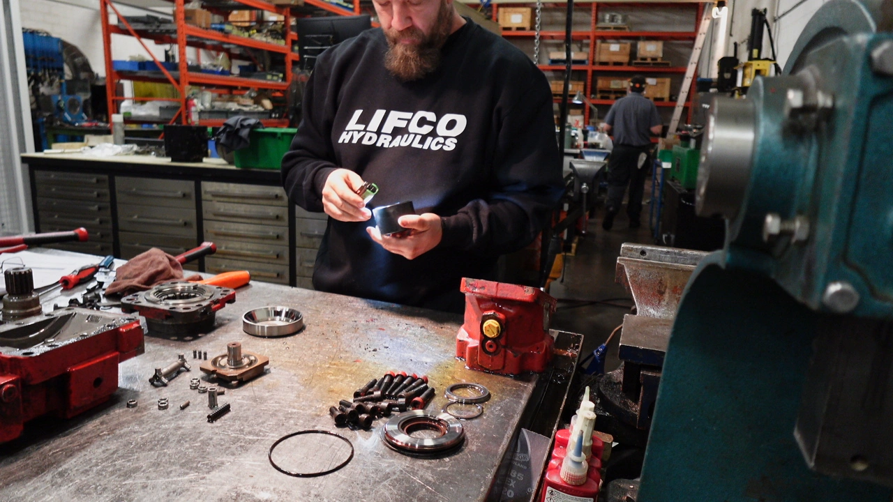 image of lifco employee fixing pump