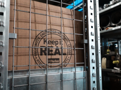 image of a package with parker keep it real logo