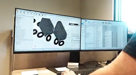 image of an employee using fusion 360